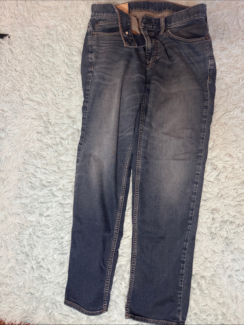 Hollister Straight Leg Jeans in Washed Blue-Gray 32x30.